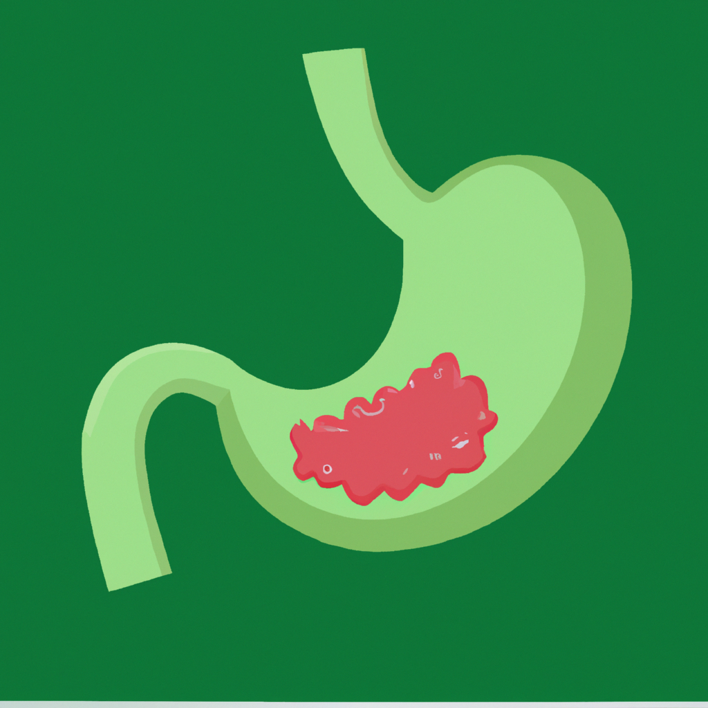 A colorful illustration of a healthy stomach.