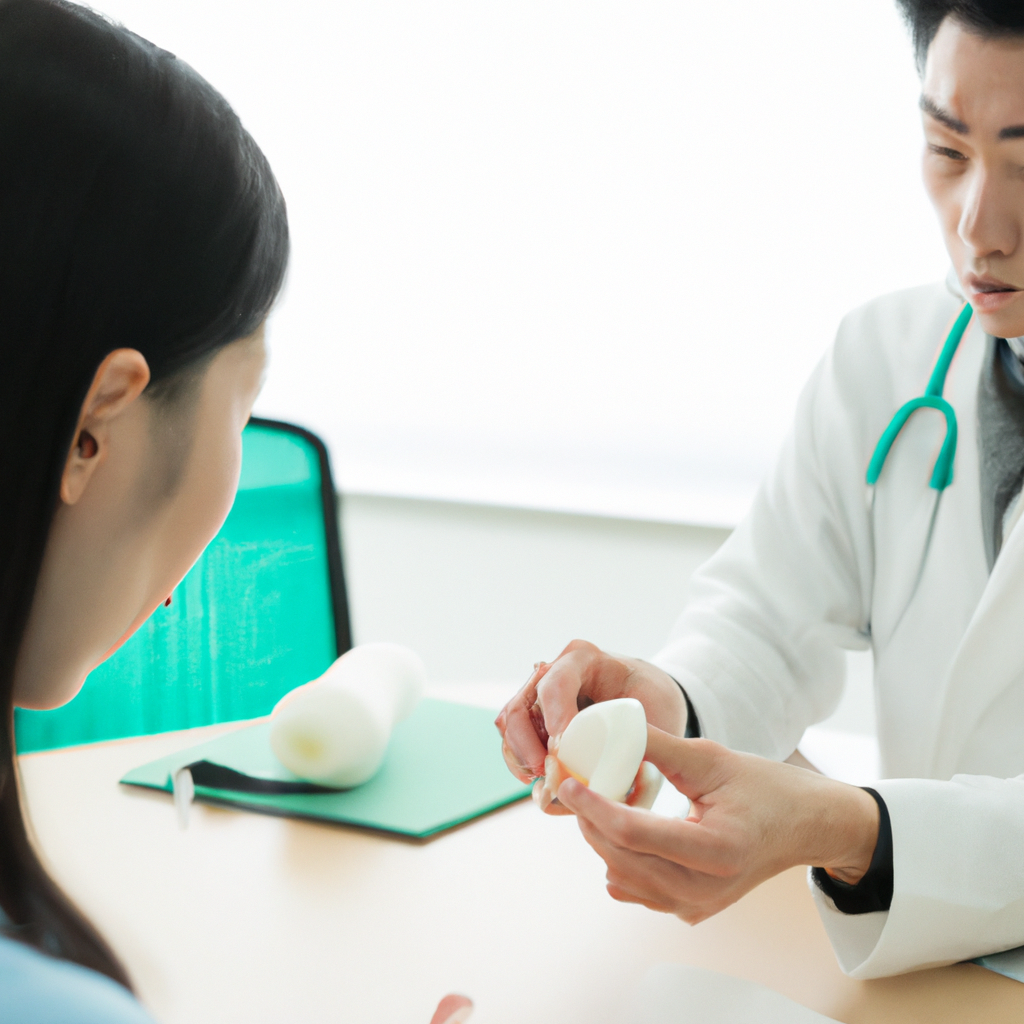 A doctor discussing prevention of gastric banding.