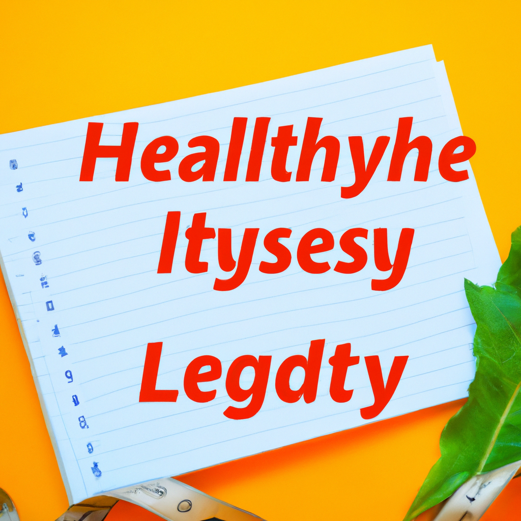 A healthy lifestyle for treating GERD.