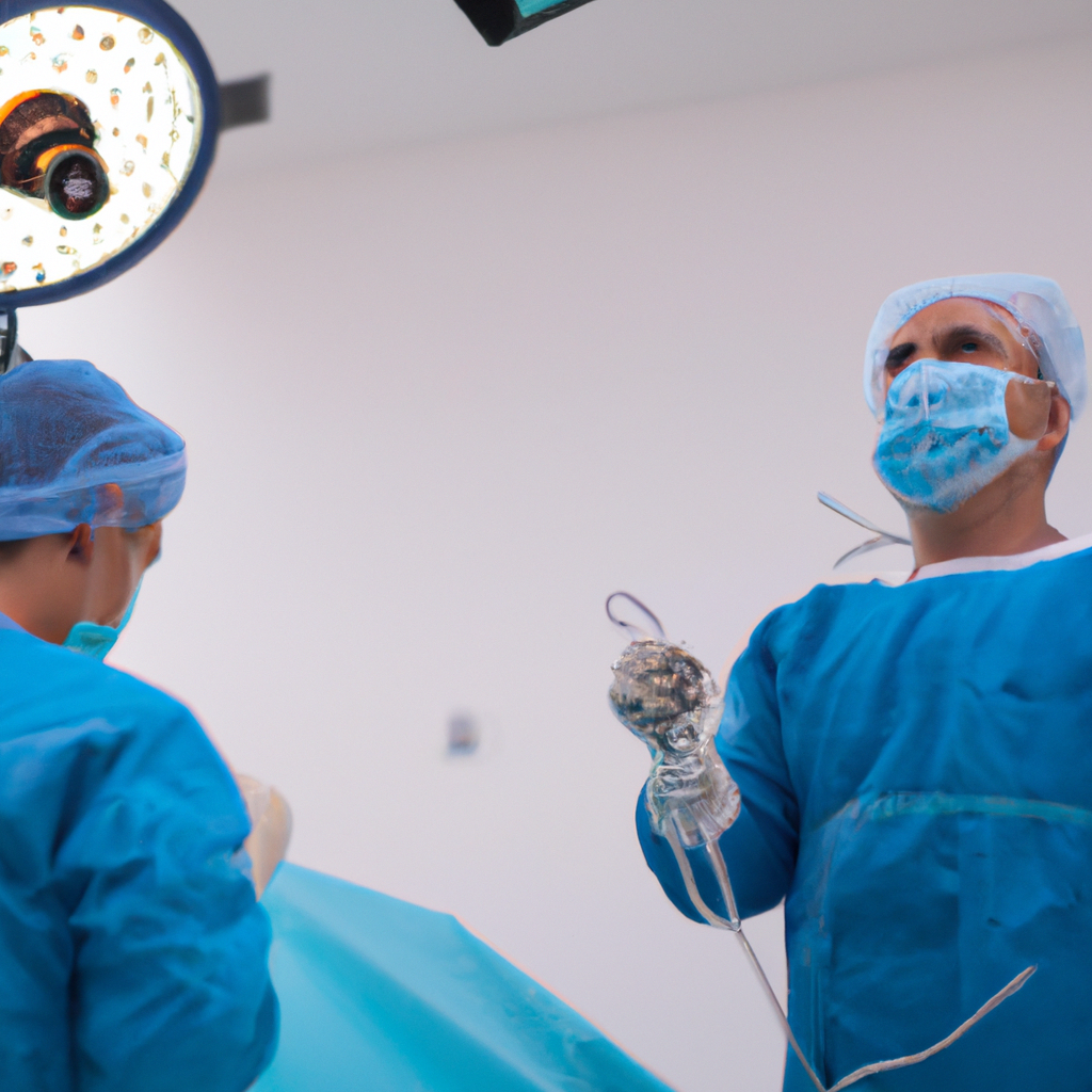 A skilled and experienced surgeon performing laparoscopic surgery.