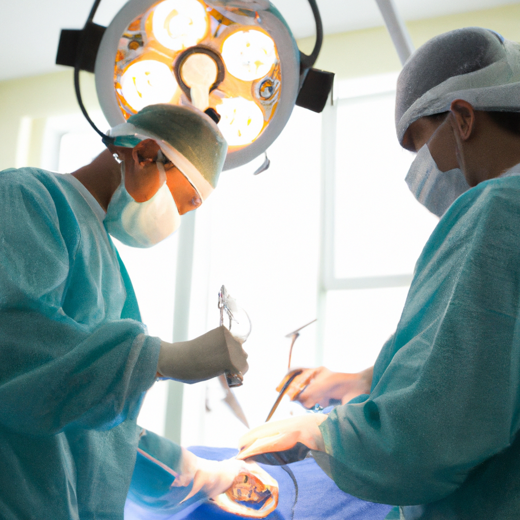 A skilled surgeon performing laparoscopic surgery.