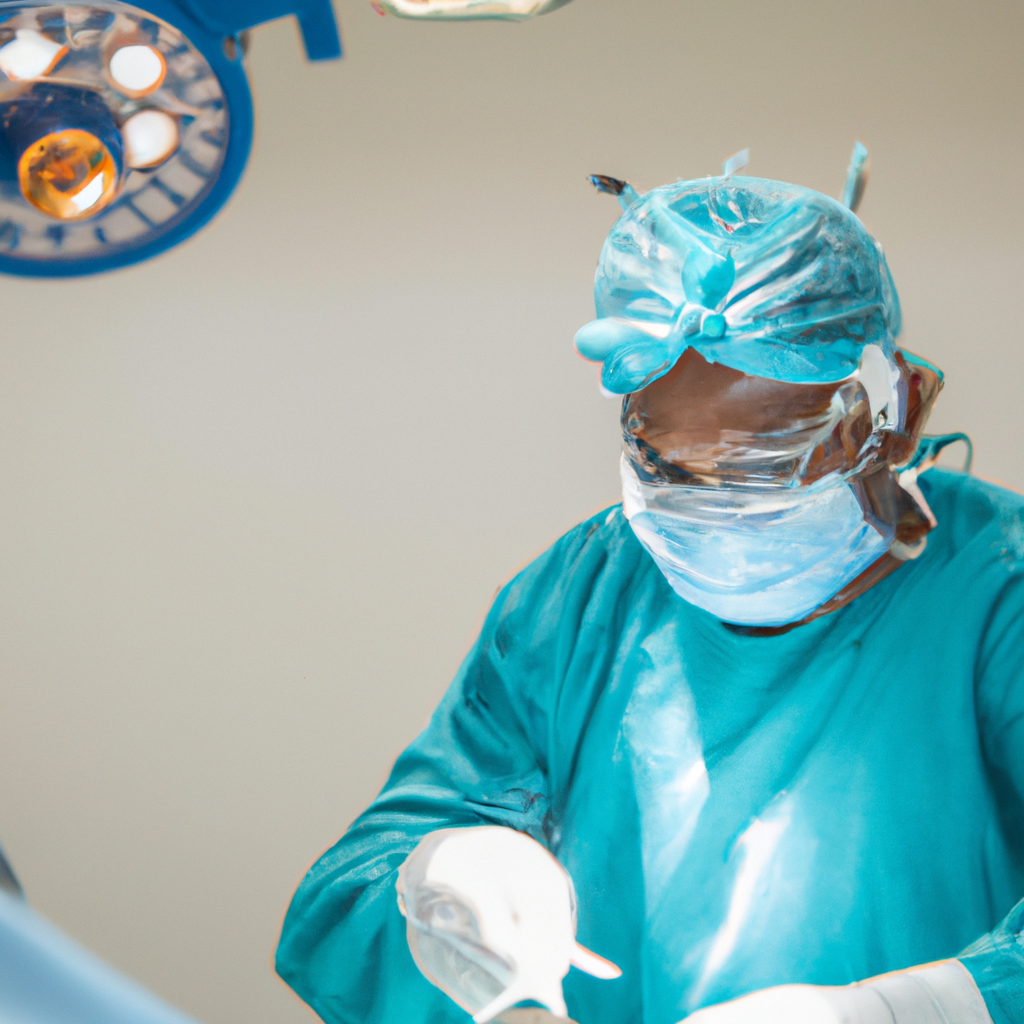 A skilled surgeon performing laparoscopic surgery.