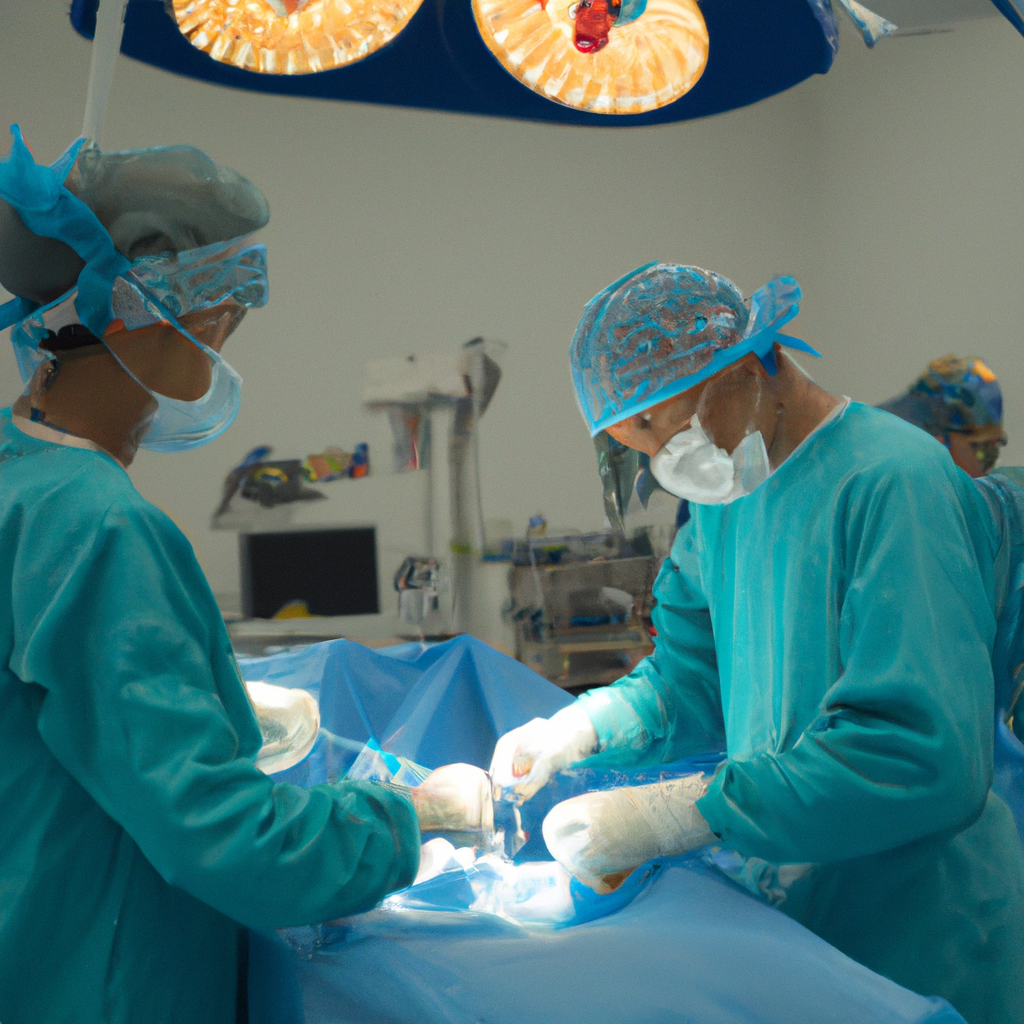 An expert surgeon performing advanced laparoscopic surgery.