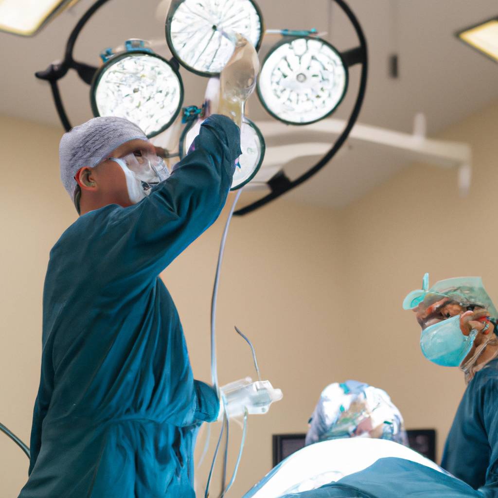 Experienced laparoscopic surgeon performing advanced procedures.