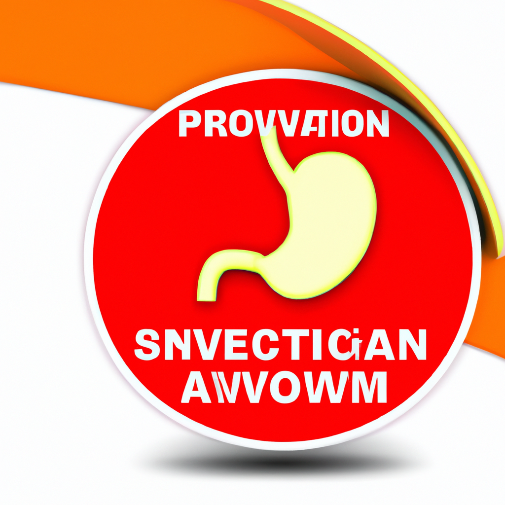 Preventive stomach health: Balanced diet, weight control, medication caution.